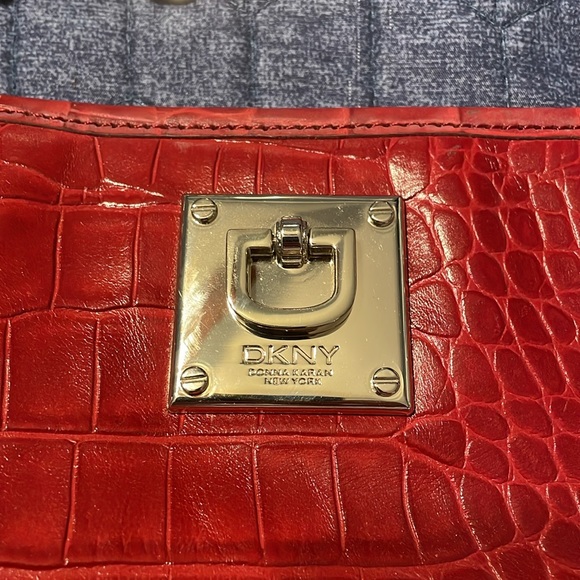 Soft Croco Leather bag by DKNY - Picture 2 of 10